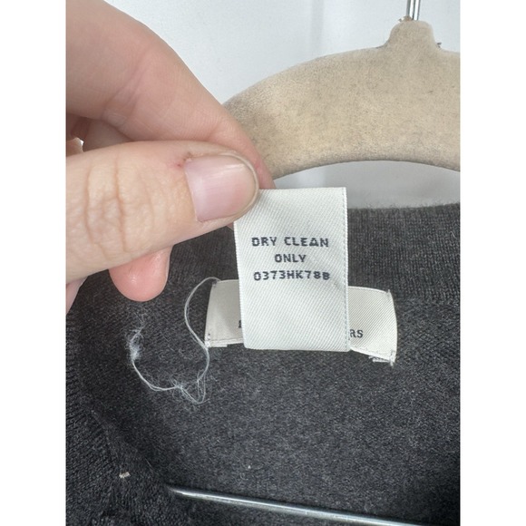 Brooks Brothers Merino Wool Blend Long Sleeve Top Women S Grey Quiet Luxury - Picture 4 of 5